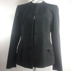 PRADA Nylon Stretch Blazer Jacket Size 46 6-8